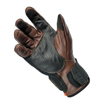 biltwell Motorradhandschuhe Borrego Schokolade/Schwarz CE ca. Biltwell