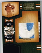 GEORGE BRETT 2005 DONRUSS PRIME NUMBER PATCH GAME USED # 12/21 KC ROYALS HOF