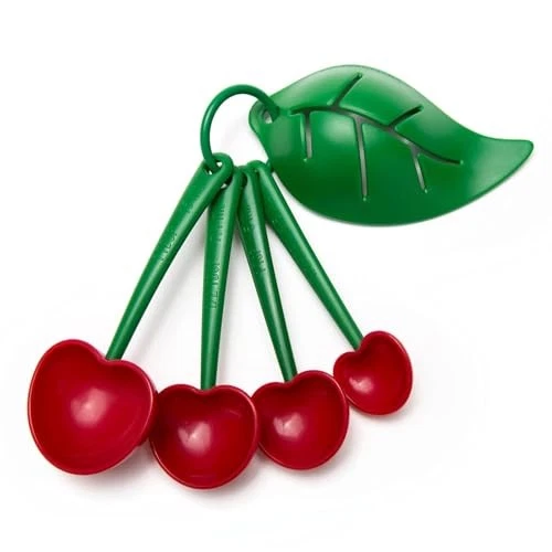 OTOTO Mon Cherry Measuring Cups Set - Dry & Liquid, BPA-Free, Dishwasher Safe