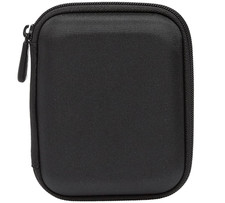 Small Hard Shell External Hard Drive Carrying Case, Black