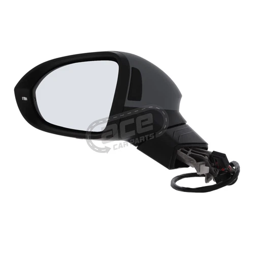 Electric Power Folding Wing Door Mirror VW Golf Mk8 2020-2024 Primed Left Hand