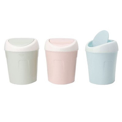 Mini Desktop Garbage Can Trash Waste Bin Basket Dustbin Container Home Car for