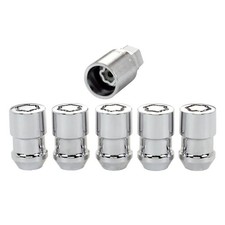 Chrome Wheel Lock 12-20thread Acorn Design Fits 1943-2025 Jeepmustang F-150