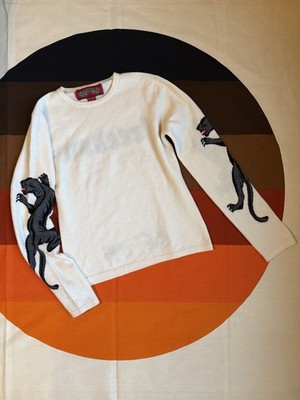 A&G Amal Guessous Cashmere  Freedom  And Jaguars Sweater, Womens