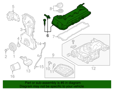 Genuine Nissan Valve Cover 13264-4JM0A | eBay