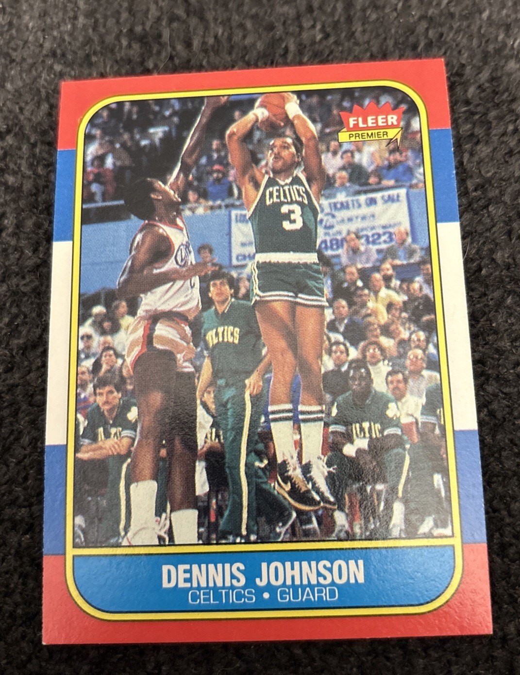 1986-87 Fleer Basketball #50 Dennis Johnson Mint Well Centered And Sharp Look