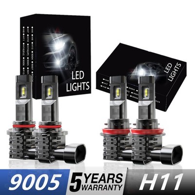 For Ram 3500 Laramie Crew Cab Pickup 2019-2023 White LED Headlights Bulbs Hi/Low