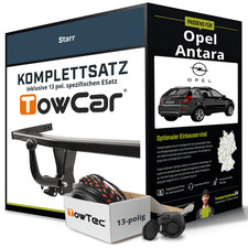 Für OPEL Antara Typ L07 Anhängerkupplung starr +eSatz 13pol 06.2011-08.2017 Set