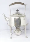 Spirit Kettle On Stand Silver Plated Tea Kettle Burner 2 Pint Tableware