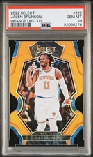 2022-23 Panini Select Premier Level Prizm Die-Cut /65 Jalen Brunson #122 PSA 10!