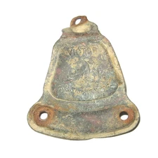 Antique Victor Phonograph Metal Badge Nipper Dog His Master's Voice pre-1929