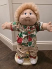 🐵1983 Cabbage Patch Kid-KT Factory-Hong Kong Blonde Fuzzy-Sought after outfit🦏