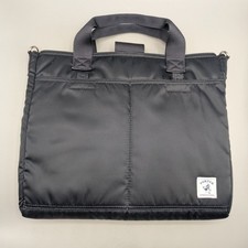 Porter International Navy Blue Nylon Tablet Hand Bag