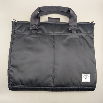 #ad Porter International Navy Blue Nylon Tablet Hand Bag $80.00