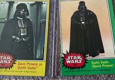 Star Wars Non-Sport  Vintage 2 Darth Vaders Green Yellow Cards