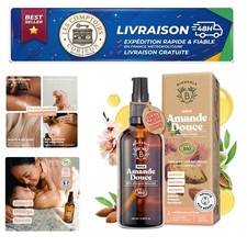 Huile d'amande douce bio BIONOBLE 100 ml Massage bébé corps cheveux