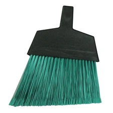 MAGNOLIA BRUSH 465 Angle Broom, 12 in Sweep Face, Plastic Green Bristle, 55 in L
