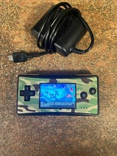 Nintendo Game Boy Micro OXY-001   Tested   Camo Faceplate w/ Charger  Game