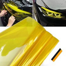 Fit For Headlight Taillight Transparent Yellow Lens Vinyl Protection Film