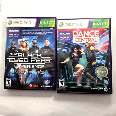 The Black Eyed Peas Experience & Dance Central Xbox 360 Game Lot Kinect Dance