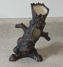 VTG 1976 Byron Molds Ceramic Light Up Big Knot Mouth Halloween Tree Autumn Decor