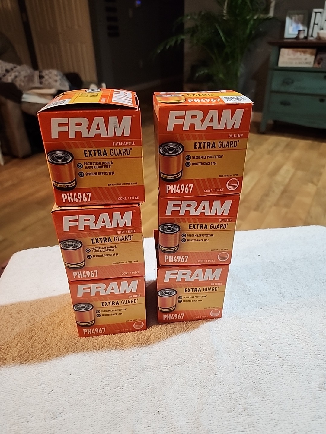 6 Engine Oil Filter-Extra Guard Fram PH4967. New