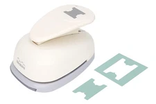 Bira 3 inch Mini File Tabs Lever Action Craft Punch for Paper off-white 