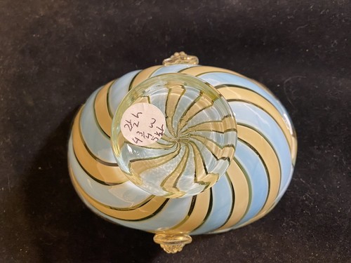 Stiped dish with applied prunts, Barovier Toso, 1960’s - Picture 6 of 10