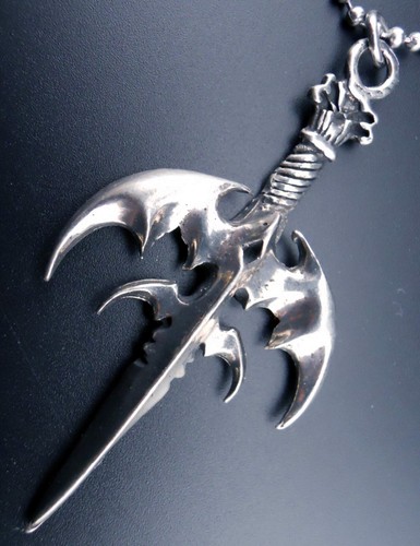 Queensryche Necklace Stainless Chain New Triryche Pendant Sword Logo - Picture 1 of 12