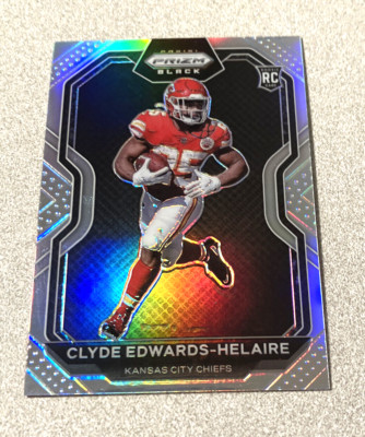 2020 Panini Prizm Black RC Silver Prizm #PB-5 Clyde Edwards-Helaire Chiefs