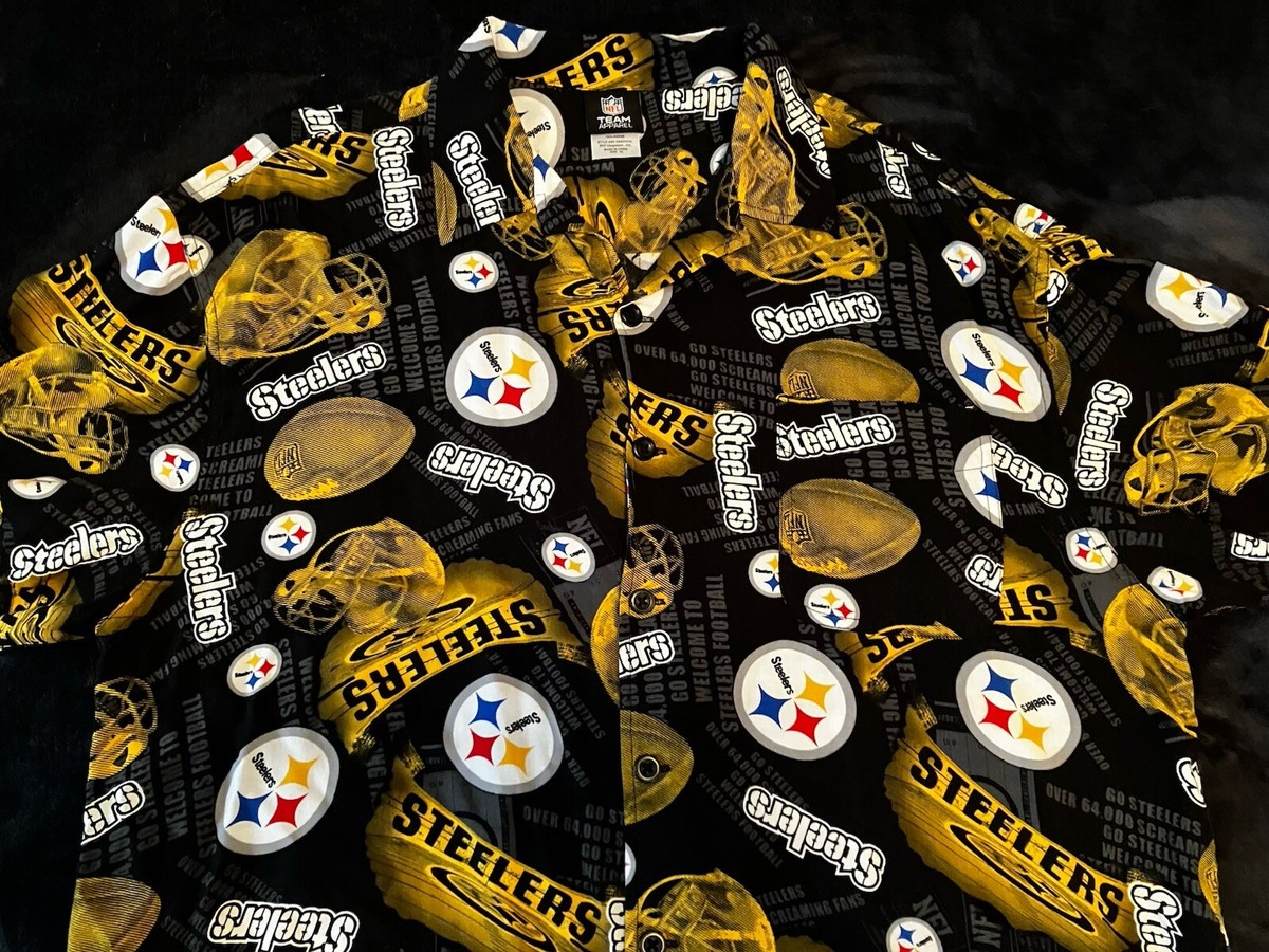 ハワイ購入新品 Pittsburgh Steelers フード付きスウェット mens-mitchell-and-ness-black-