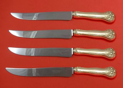 Lancaster by Gorham Sterling Silver Steak Knife Set 4pc Large Texas ...