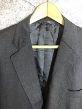 Brooks Brothers Men Blazer 46R Black 1818 Makers Regent Fit Office Sport Coat