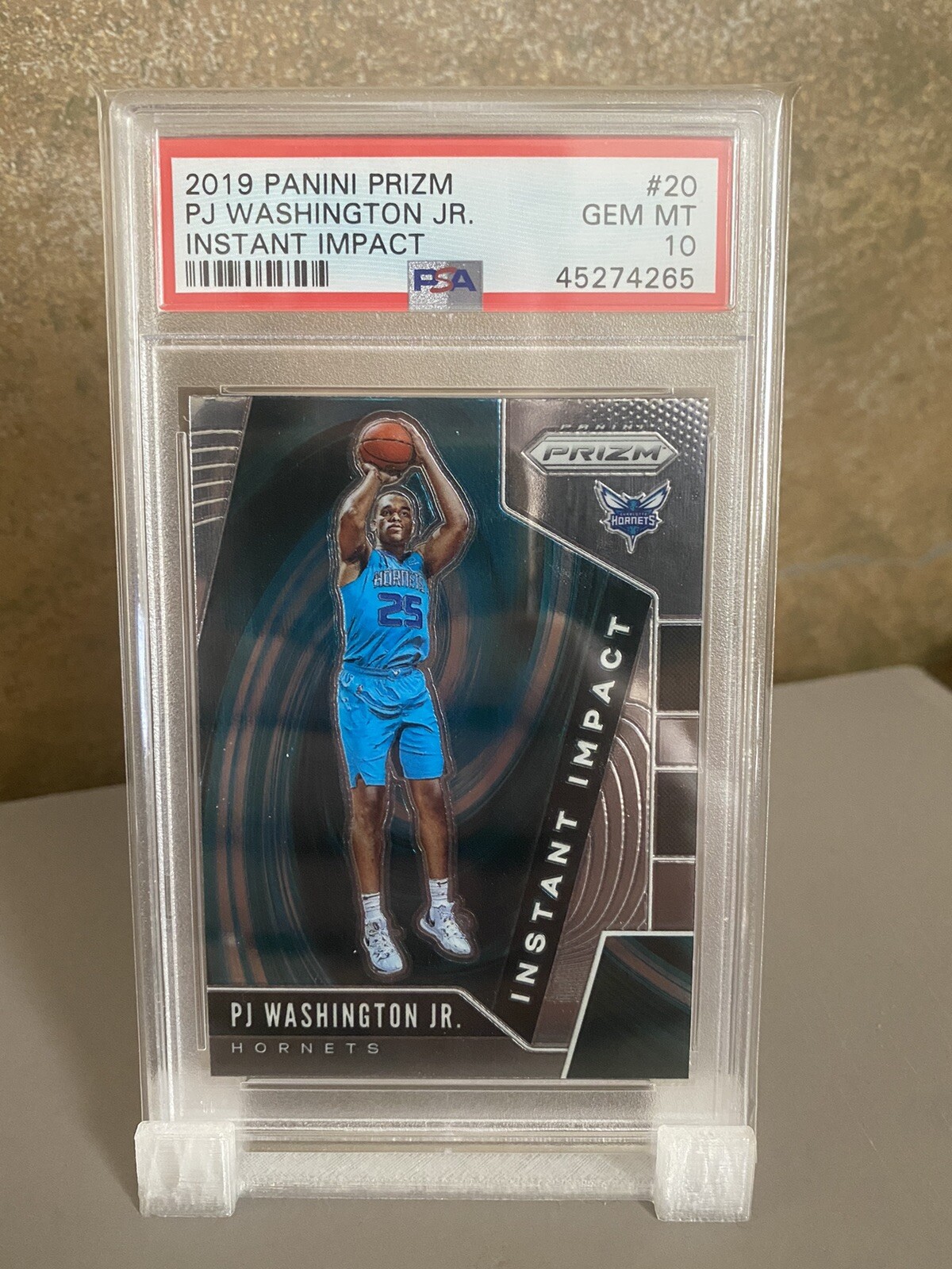 PSA 10 PJ WASHINGTON JR. 2019 PANINI PRIZM INSTANT IMPACT Rookie RC
