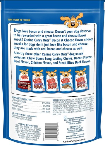 Soft Chewy Bacon & Cheese Dog Treats - 22.5 Ounce Bags, Pack of 6 for All Dogs - Picture 5 of 7
