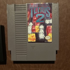 Tetris 2 (Nintendo NES, 1993) Authentic Cleaned Tested Working With Plastic Case