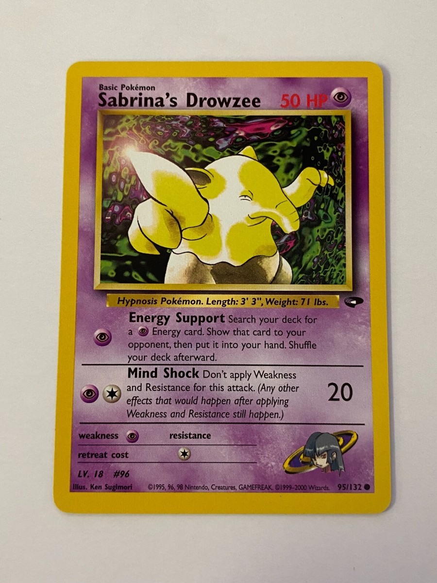 Sabrina's Drowzee 95/132 Pokemon Gym Challenge Unlimited Non Holo