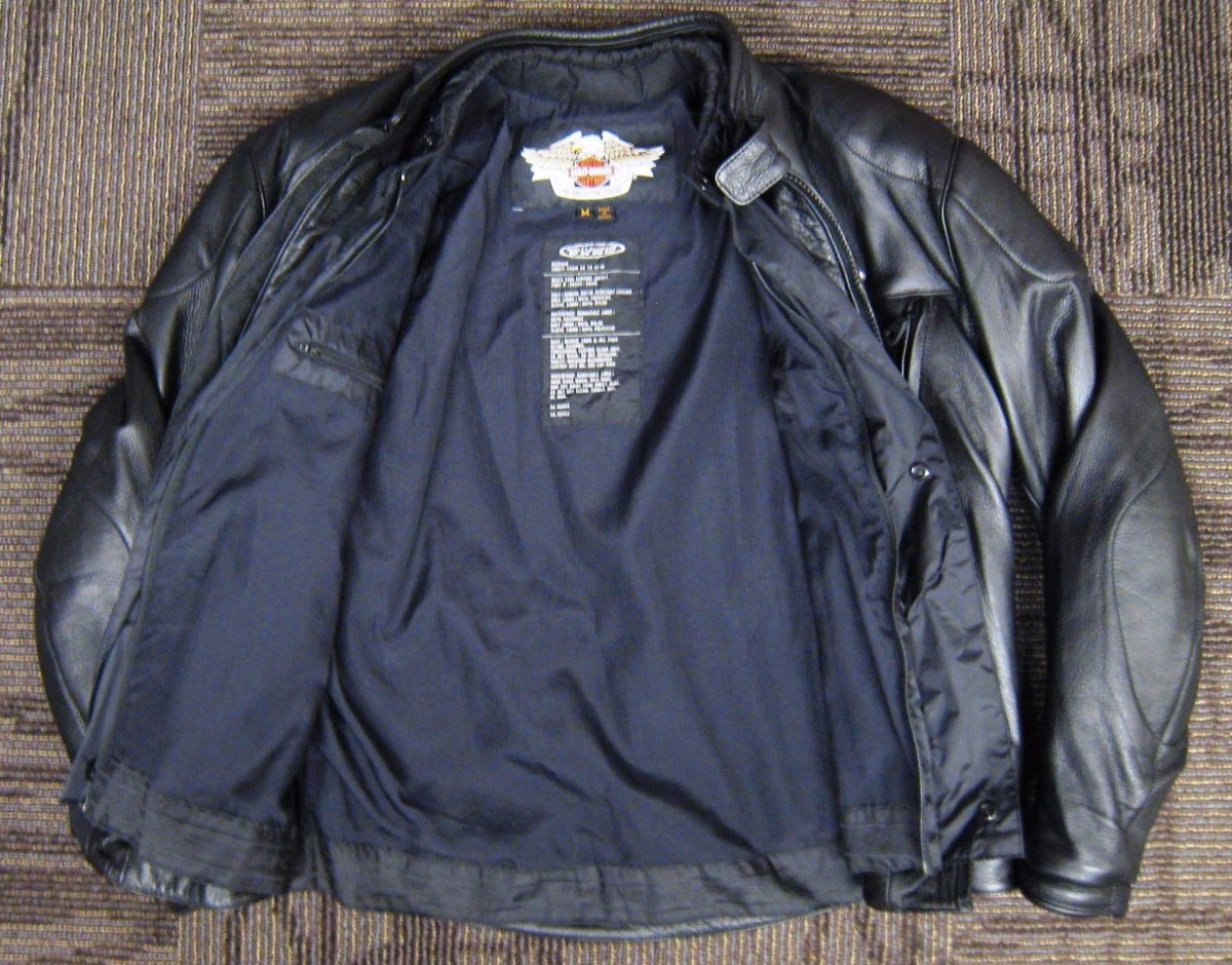 Harley-Davidson FXRG　シングルライダースジャケット Harley Davidson Men's FXRG Black Leather Jacket(L) and Pants