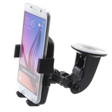 Car Mount Windshield Holder Glass Cradle Swivel Dock for Cell Phones