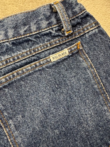 Vintage Bill Blass Jeans Womens 16 Blue Mom High-Rise Pleated Western Dark Wash - Picture 7 of 14