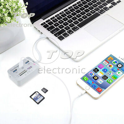 USB 3.0 High Speed 7 in 1 Memory Card Reader Flash Adapter MS/SD/M2/TF Adapter