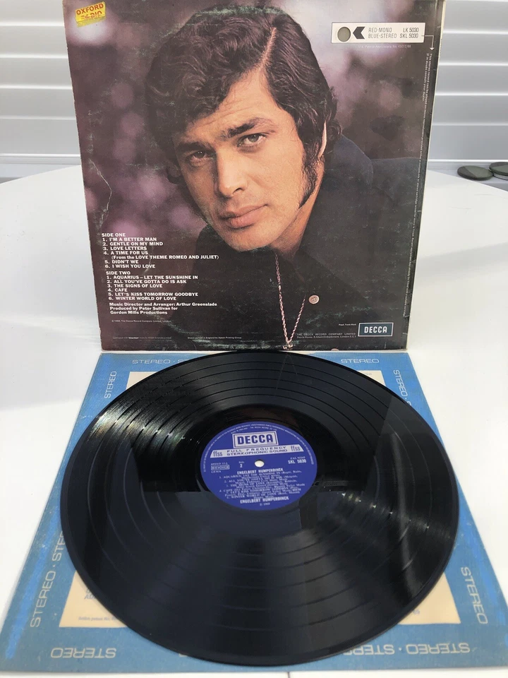 ENGELBERT HUMPERDINCK DECCA SKL 5030 1969 VINYL LP RECORD VG+ VG+ - Image 2 of 4