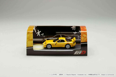 HJ64 1/64 MAZDA RX-7(FD3S)RED SUNS/INITIAL D w/Driver Figure