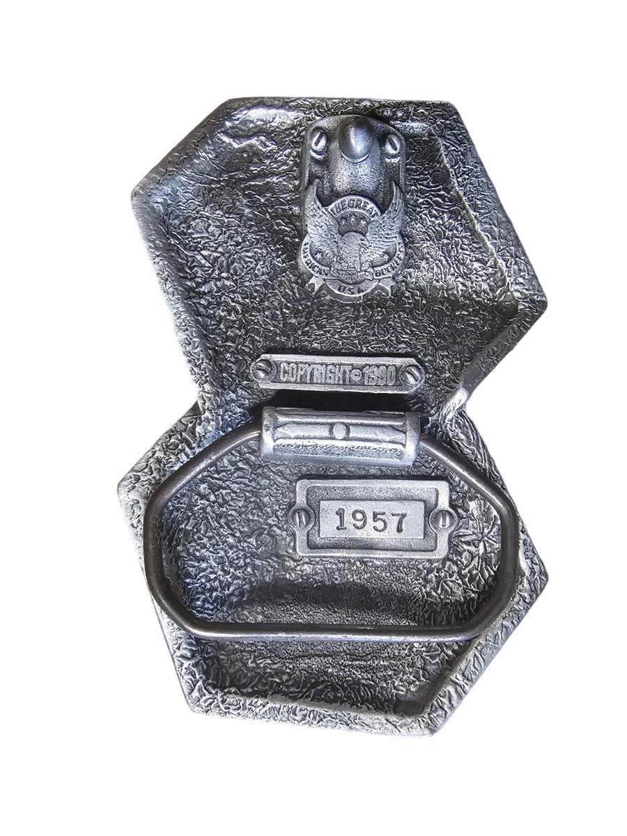 小物 the great american buckle company dice Lucky Dice figural snake eyes 7 gambling Vtg 1990 Great