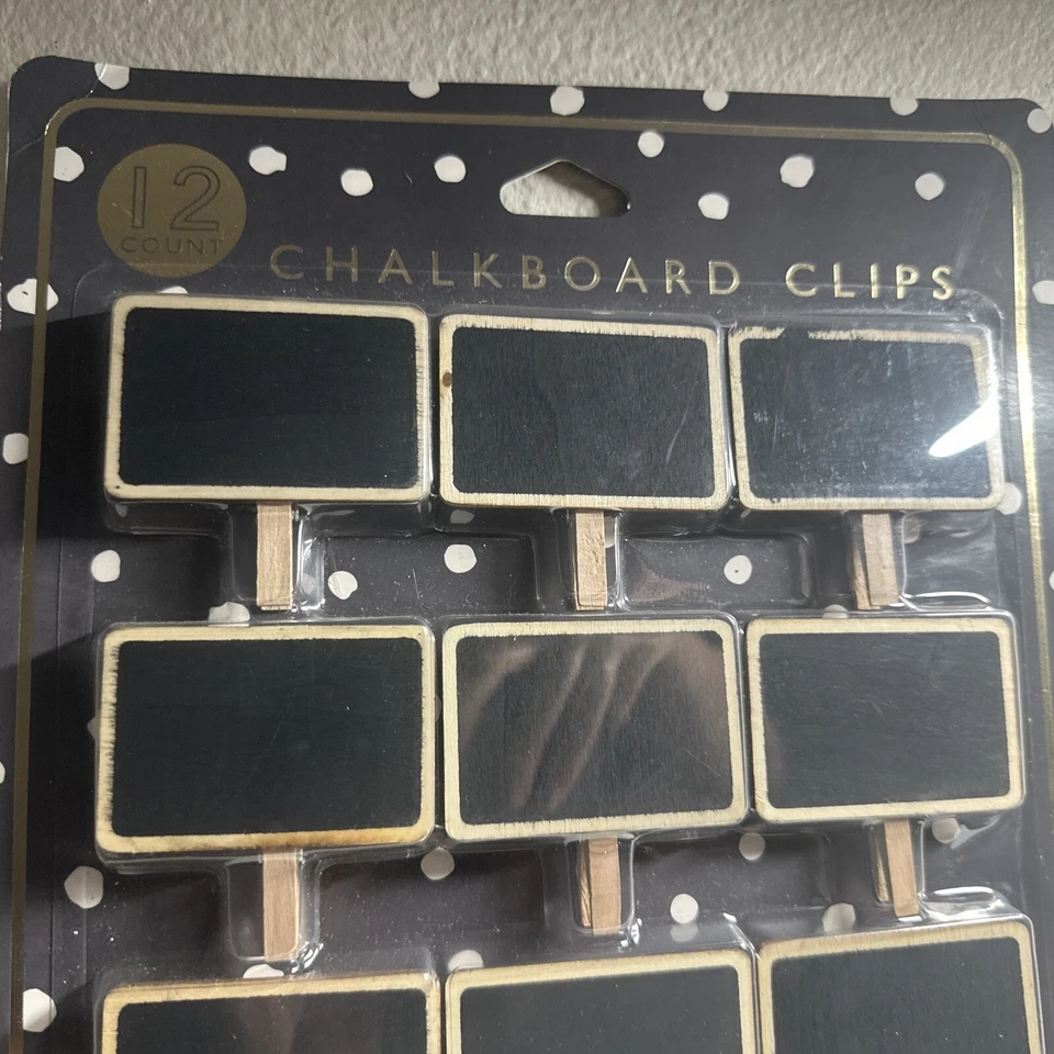 Wooden Chalkboard Clothespin Clips Black - Image 4 of 4