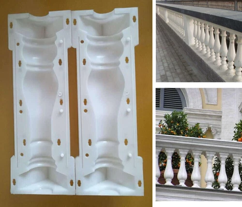 2 Piezas/Juego Moldes Plástico Balaustradas Molde para Hormigón Yeso Cemento Fundición- - Imagen 2 de 5