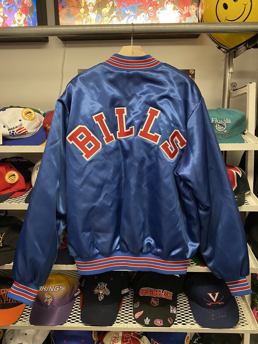 VTG 80s 90s NFL BUFFALO BILLS LOCKER LINE SATIN JACKET SIZE VTG 80s 90s NFL BUFFALO BILLS LOCKER LINE SATIN JACKET SIZE