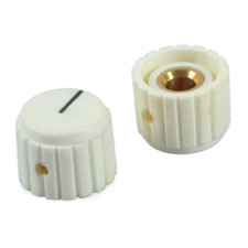 2pcs Volume Control Rotary Knobs 20x15mm for Dia Knurled Shaft Potentiometer