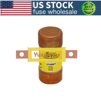 10PCS LPJ60SP Bussmann LPJ-60SP 60A 600Vac LOW-PEAK Dual-element Time Delay Fuse