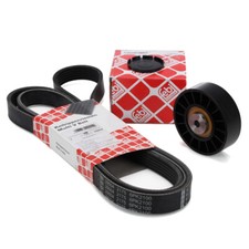febi Keilrippenriemen + Rolle für MERCEDES 190 W201 W210 W124 W463 OM601 OM602